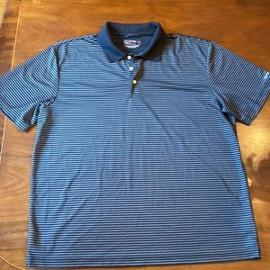 Chaps Men’s Golf Shirt XL Black and Grey